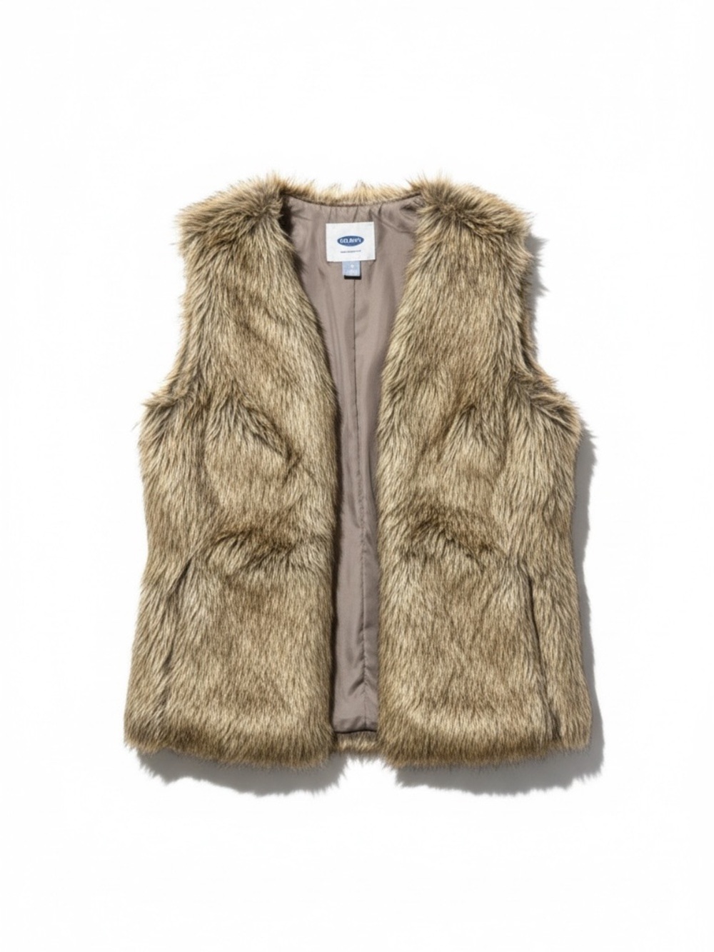 Old Navy Brown Faux Fur Vest – Small Petite